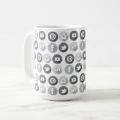 Mug Cadeau du responsable marketing des médias sociaux (Devant gauche)