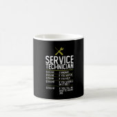 Mug Cadeau du technicien de service - Idée actuelle (Centre)
