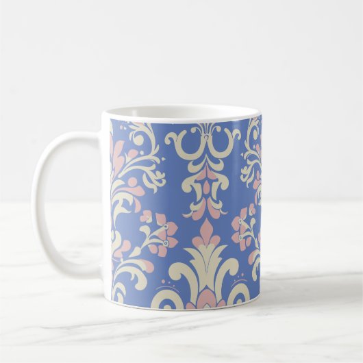 Mug Cadeau élégant vintage damassé pour elle (Gauche)