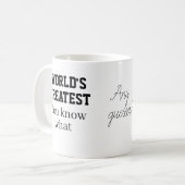 Mug Cadeau Employé de Bureau MEILLEUR DU MONDE VOUS SA (Devant gauche)