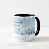 Mug Cadeau enneigé (Devant droit)