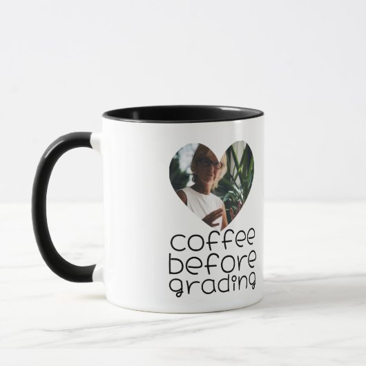 Mug Cadeau Enseignant Personnalisé avec Photo (Gauche)