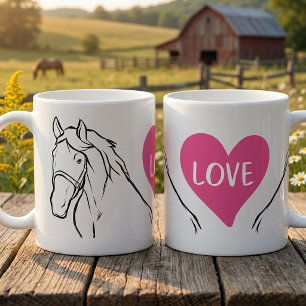 Mug Cadeau équin de cowgirl occidentale pour amoureux