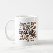 Mug Cadeau espagnol de professeur (Gauche)