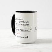 Mug Cadeau fait sur commande pour la médecine de (Devant gauche)