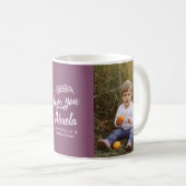 Mug cadeau familial photo petit-enfant typographie sim (Devant droit)