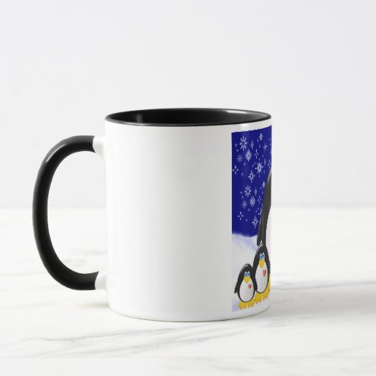 Mug cadeau famille Penguin (Gauche)