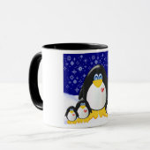 Mug cadeau famille Penguin (Devant gauche)