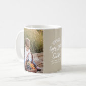 Mug cadeau famille photo petit enfant simple (Devant gauche)