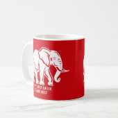 Mug Cadeau farfelu d'éléphant blanc (Devant gauche)