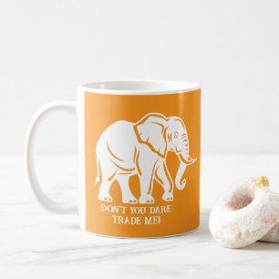Mug Cadeau farfelu d'éléphant blanc