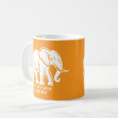 Mug Cadeau farfelu d'éléphant blanc (Devant gauche)