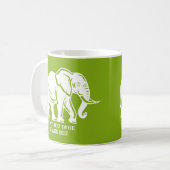 Mug Cadeau farfelu d'éléphant blanc (Devant gauche)