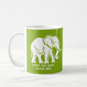 Mug Cadeau farfelu d'éléphant blanc (Gauche)