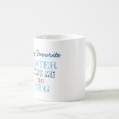Mug Cadeau favori de Navy Simple de soeur (Devant droit)