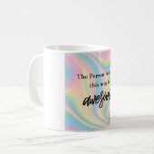 Mug Cadeau féminin coloré personnalisé (Devant gauche)