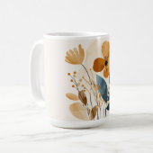 Mug Cadeau Féminin Fleur de Boho Aquarelle (Devant gauche)