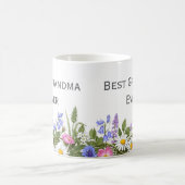 Mug Cadeau Floral Personnalisable Pour Meilleure Grand (Centre)