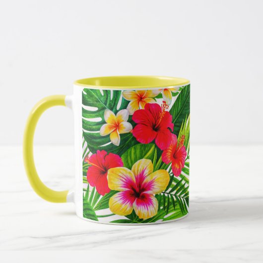 Mug Cadeau floral tropical (Gauche)