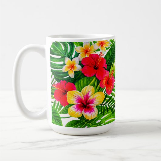 Mug Cadeau floral tropical (Gauche)