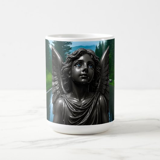 Mug Cadeau gothique de l'ange foncé (Centre)