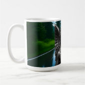 Mug Cadeau gothique de l'ange foncé (Gauche)