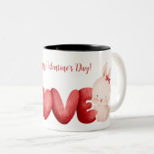 Mug cadeau Heureuse Sainte-Valentin (Devant droit)
