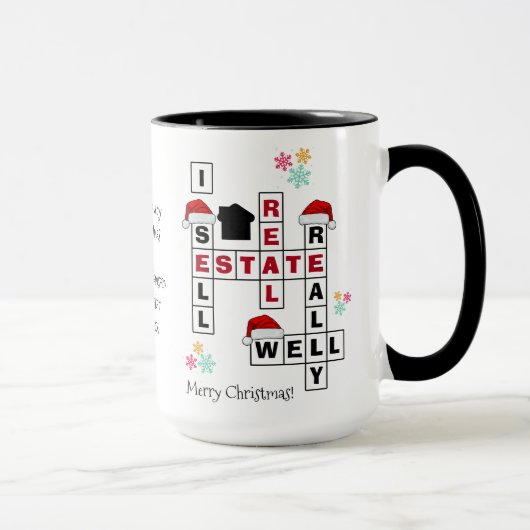 Mug Cadeau immobilier locataire cadeau NOËL (Droite)