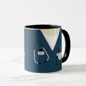 Mug Cadeau infirmière, Diplôme d'études en soins infir (Devant droit)