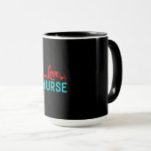 Mug Cadeau infirmière | Love Nurse (Devant droit)