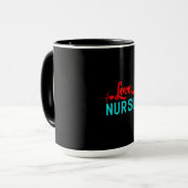 Mug Cadeau infirmière | Love Nurse (Devant gauche)