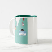 Mug Cadeau Infirmière Personnalisée Avec Écrustés  (Devant gauche)