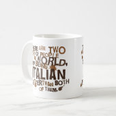 Mug Cadeau italien (drôle) (Devant gauche)