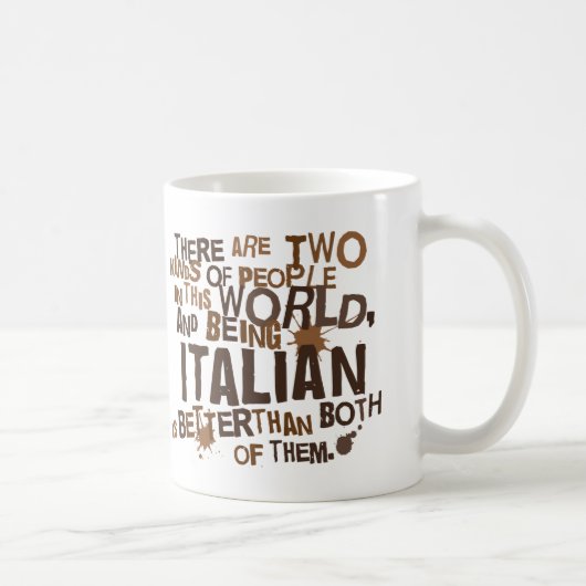 Mug Cadeau italien (drôle) (Droite)