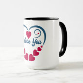 Mug Cadeau Je t'aime (Devant droit)