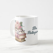 Mug Cadeau joli professeur beaux livres (Devant gauche)
