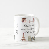 Mug Cadeau JW personnalisé faire disciples (Devant droit)