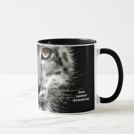 Mug cadeau léopard des neiges (Droite)