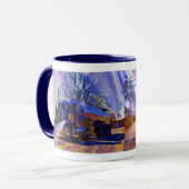 Mug Cadeau lourd de transport de camion de (Devant gauche)