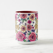 Mug Cadeau Luxe Floral Moderne Collection (Centre)
