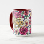 Mug Cadeau Luxe Floral Moderne Collection (Devant gauche)