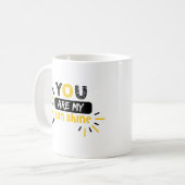 Mug Cadeau lyrique drôle de Johnny Cash : Vous êtes (Devant gauche)