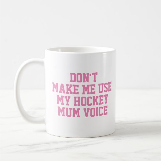 Mug cadeau maman de hockey | Drôle Citation Slogan (Gauche)
