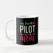 Mug Cadeau Maman de Pilote Mon Pilote Préféré M'appell (Gauche)