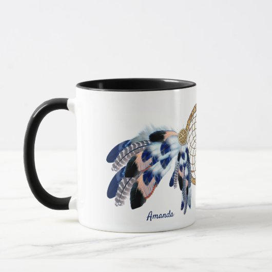 Mug Cadeau Mariage Exotic Blue Dream Catcher (Gauche)