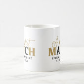 Mug Cadeau Mariage Gold et noir parfait (Centre)