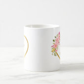 Mug Cadeau Mariage Rose or de corail rose (Centre)