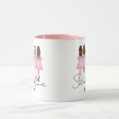 Mug Cadeau Mariée Personnalisé Nom (Centre)