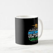 Mug Cadeau Mécanique D'Aéronefs Pour Un Mécanicien D'A (Devant droit)