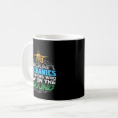 Mug Cadeau Mécanique D'Aéronefs Pour Un Mécanicien D'A (Devant gauche)